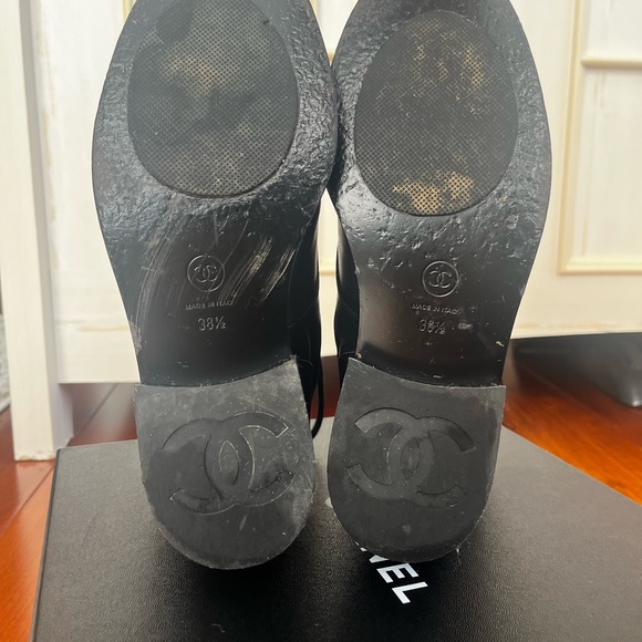 ❌SOLD❌CHANEL MILITARY STYLE BOOTS, BLACK SIZE 7 - Picture 10 of 13